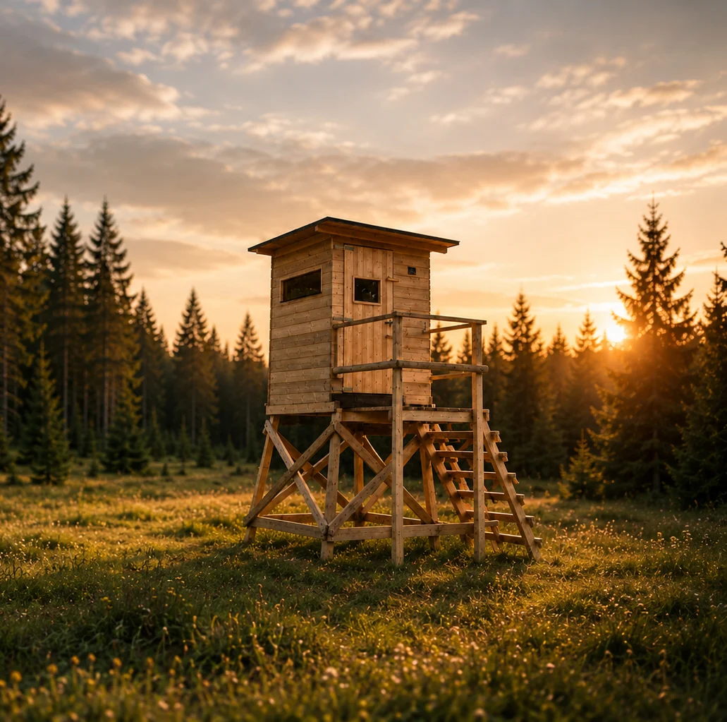 Premium Ansitzkanzeln
aus regionalem Holz.